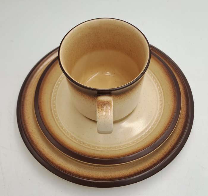18pc ARITA HONEY WHEAT Country Kitchen 4339 Trio's x 6-Made in Japan