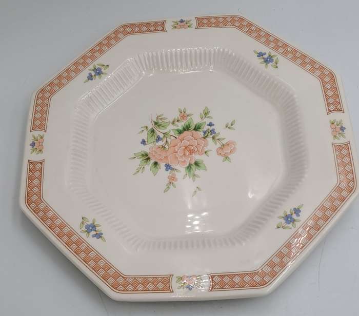 Vintage 1982-1992 Cameo Rose Large Dinner Plate By Nikko Classic Collection (11 Available)-Japan