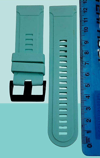 New 26mm Light Blue Silicone Quick fit Band for Garmin Fenix-Tactix-enduro-(see compatibility )