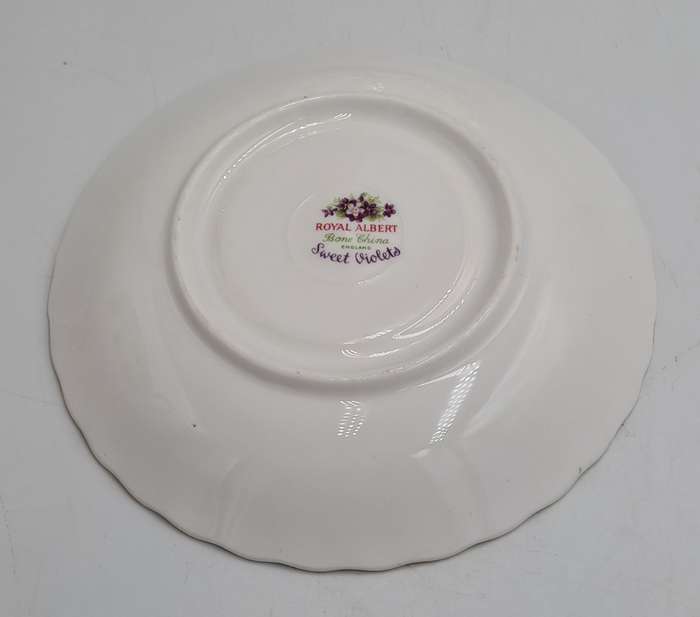 Vintage Royal Albert SWEET VIOLETS Tea Trio Bone China (12 Available) Excellent Condition