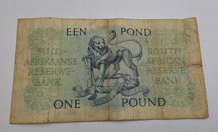 1951 South Africa  1 Pound Note -Afrikaans - English-M.H de Kock