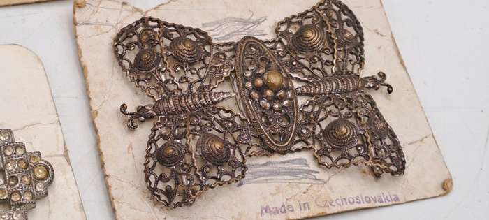 1950's art Deco Costume Jewelry 6 pieces Made in Czechoslovakia