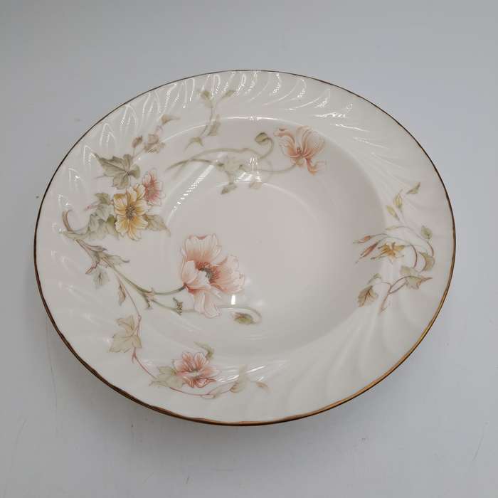 Vintage Gorham TRELLIS Fine China Soup Bowl 24kt Gold Hand Banded Japan-Mint Condition-6 Available