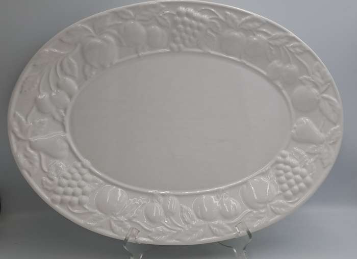 A Large Porcelain Woolworths Oval Serving Platter Imported from Portugal