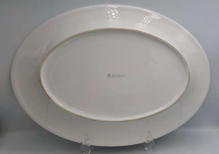 A Large Porcelain REDENT Oval Serving Platter
