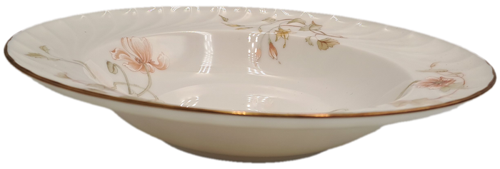 Vintage Gorham TRELLIS Fine China Soup Bowl 24kt Gold Hand Banded Japan-Mint Condition-6 Available