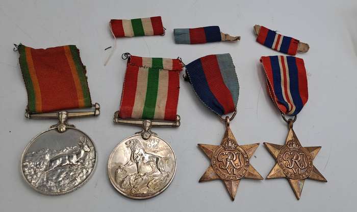 4 WW2 Medals issued to P.J Engelbrecht 313811