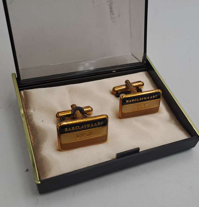Old South Africa BARCLAYKAART(Afrikaans) Cufflinks in case