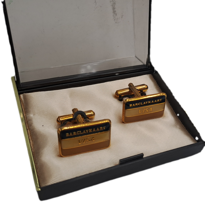 Old South Africa BARCLAYKAART(Afrikaans) Cufflinks in case