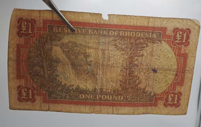 Rare!!!! Rhodesia 14 Oct 1968 One Pound banknote