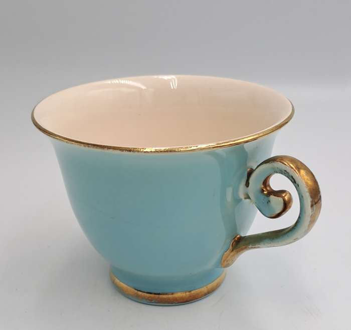 Vintage Flora Gouda Blue Tea Cup -Holland -