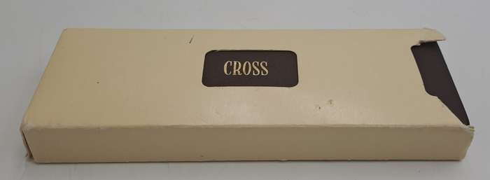 1/20 14kt Rolled Gold Cross Ball pen (need new refill)-metal Case-FNB Branded -Made in Ireland