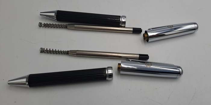 2 Corporate Gift Pens with Parker Refills Standard Bank Branded - Made in Taiwan -In Cases