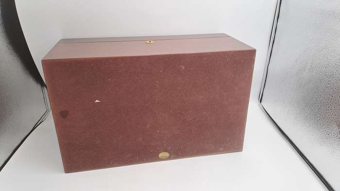 Wood Cigar Box with Hygrometer- with Key -fuenze made in italy