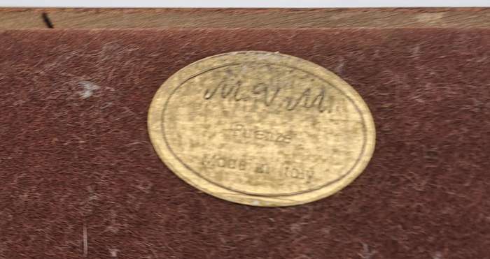 Wood Cigar Box with Hygrometer- with Key -fuenze made in italy