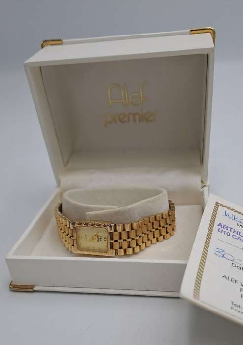 Pre-Owned Vintage Ladies ALEF Premier Gold Plated Watch -Boxed-Working