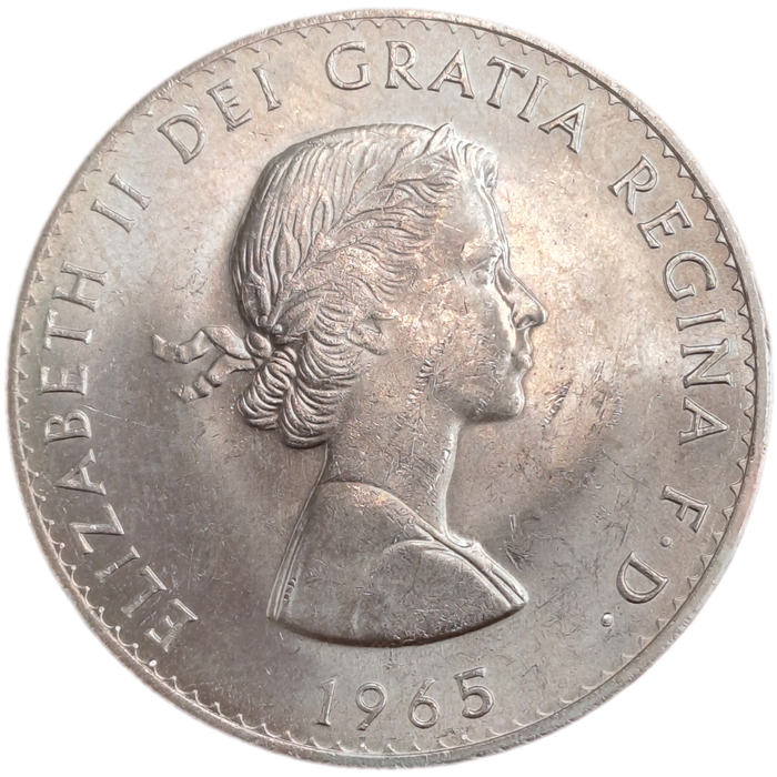1965  United Kingdom  1 Crown - Elizabeth II Churchill