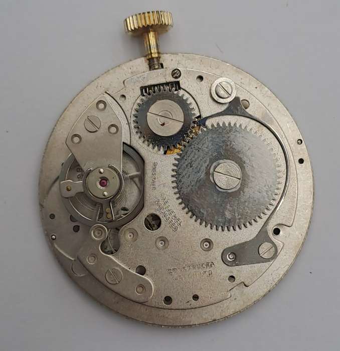 Vintage 1060's Swiss LAMAR Gold Tone Pendant windup watch -Roman Numerals- see condition