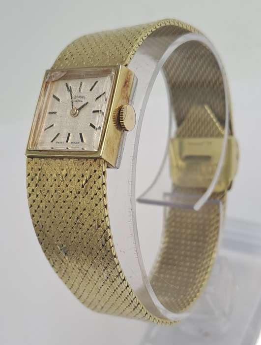 Vintage Ladies Swiss Gold Plated Rotary Mechanical watch-working