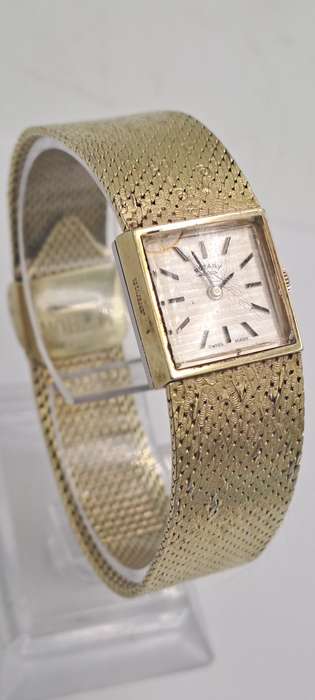 Vintage Ladies Swiss Gold Plated Rotary Mechanical watch-working