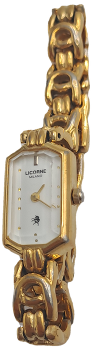 Vintage Ladies Swiss Gold Plated LICORNE Milano Mechanical watch-working
