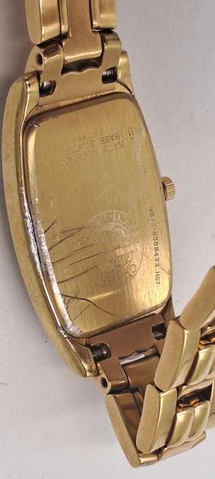 Ladies Citizen Gold Plated  Eco-drive (Need a Panasonic 416mt Battery) back cover scratched