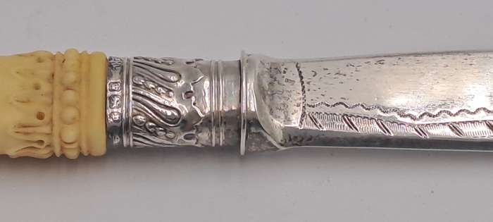 Antique 1909 Sheffield Hallmarked Sterling Silver Fruit Knife William Hutton & Sons Ltd (1900..1927)