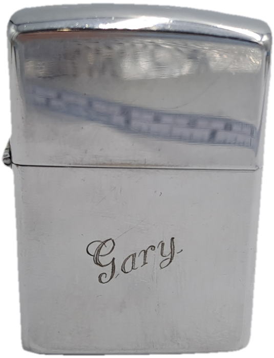 Vintage Zippo lighter with personalised engraving - Needs service