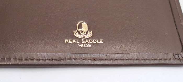 Vintage Real Saddle Hide R.S.A Passport Folio/wallet