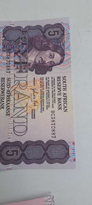 Lot of 10 1989 Gerhard De Kock R5 Notes 3rd Issue In Sequence