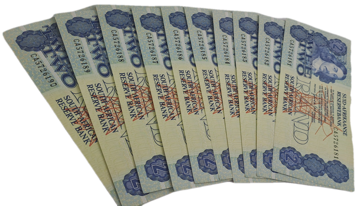 Lot of 10- 1984 De Kock R1 Notes -3rd Issue In Sequence Uncirculated  CA5726181 to CA5726190