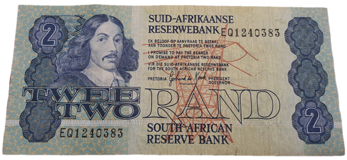 1984 GPC de Kock 2 Rand Note -AFR-ENG   - 3rd Issue -