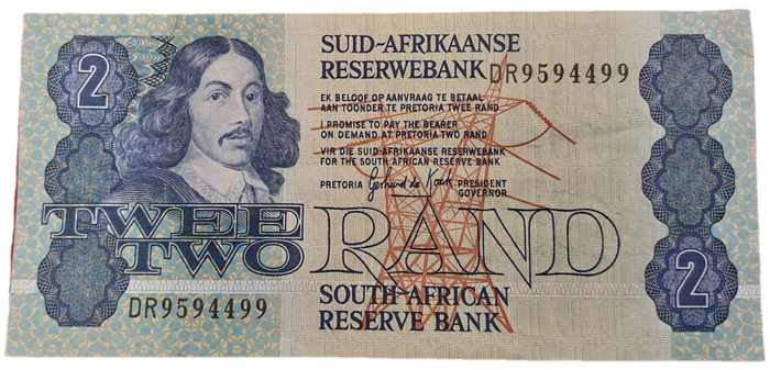 1984 GPC de Kock 2 Rand Note -AFR-ENG   - 3rd Issue -
