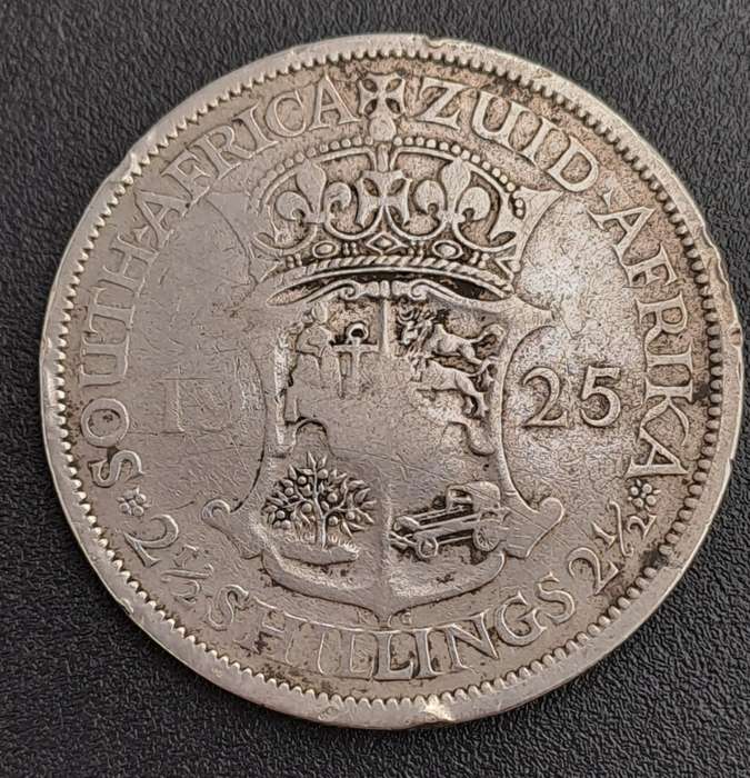 1925 South Africa Silver 2½ Shillings - George V