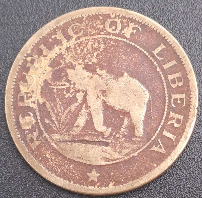 1937 Liberia  2 Cents