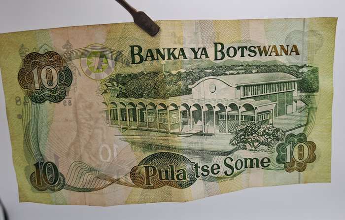 2002 Botswana 10 Pula Bank Note