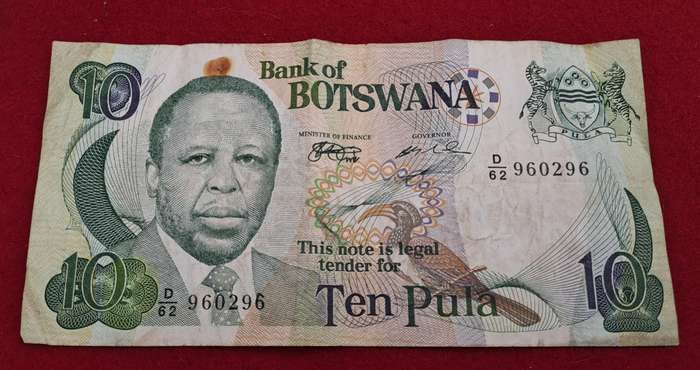 1999-2002 Botswana 10 Pula Bank Note
