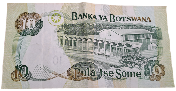 2002 Botswana 10 Pula Bank Note