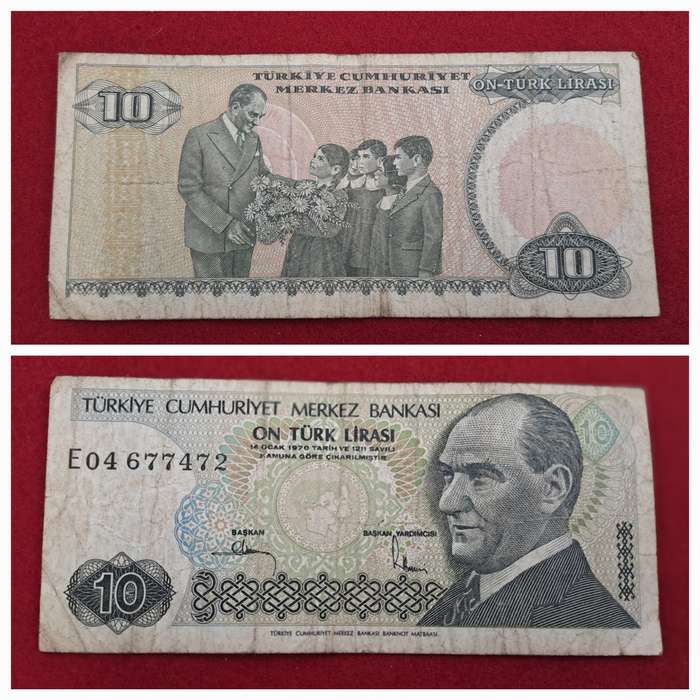 1982 Turkey  10 Lira