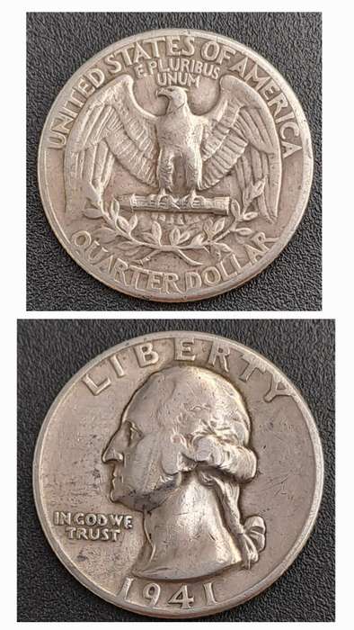 1941 ¼ Dollar "Washington Silver Quarter"