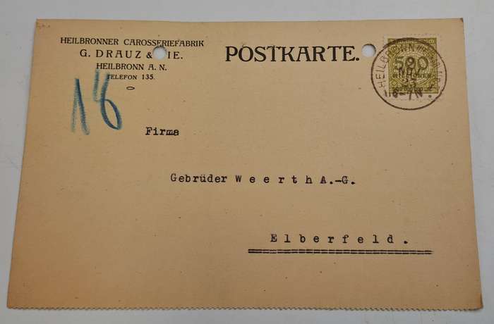 1923 German Postcard