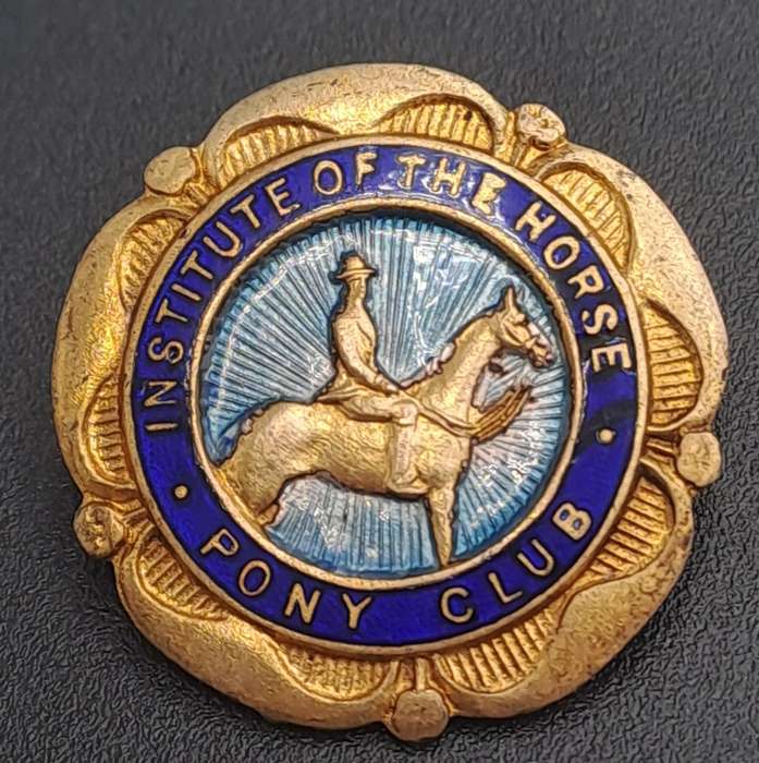 Rare!! Vintage-The Institute Of The Horse Racing Pony Club Badge Recd No.755300
