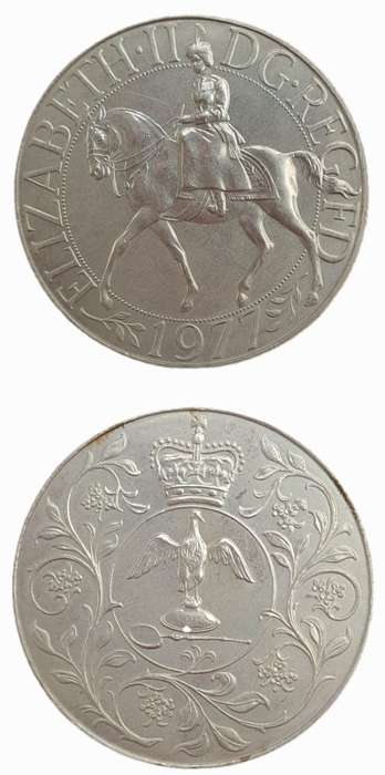 1977 United Kingdom 25 New Pence - Elizabeth II Silver Jubilee