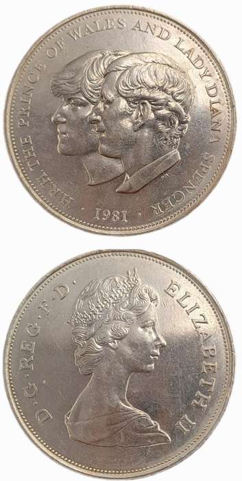 Collectable 1981 Royal Wedding Commemorative Crown Prince Charles and Lady Diana -Uncirulated