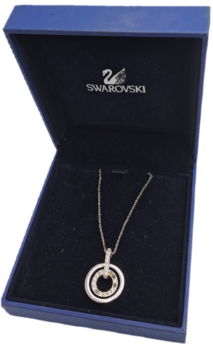 Swarovski Crystal Pendant with 80cm Sterling silver Chain
