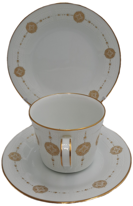 18pc Vintage 1967 to 1980 Noritake 6808 Sovereign (6 Tea Trio's)- Unused ..still in Box -Japan