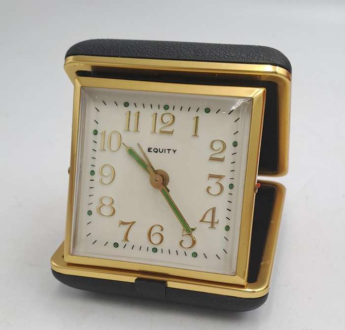 Vintage Equity Alarm Travel clock- Working