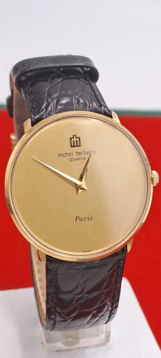 Pre-Owned -Michel Herbelin Paris Ladies Quartz Watch with Leather Strap
