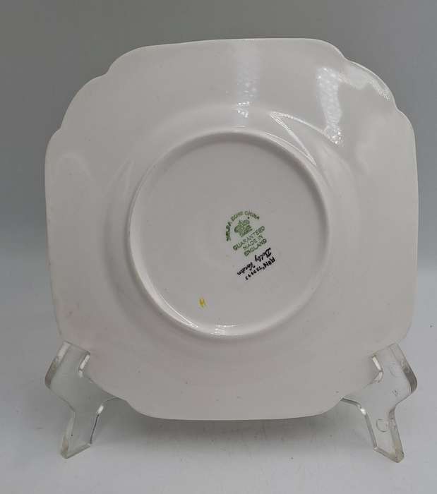 Antique 1920's Art Deco Melba Bone China Dolly Varden Tea Cake /Snack Plate ( 5 Available)