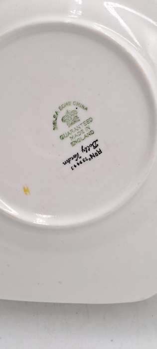 Antique 1920's Art Deco Melba Bone China Dolly Varden Tea Cake /Snack Plate ( 5 Available)